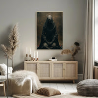 Mysterious Cloaked Figure Spiritual Art Poster Print PosterGoat