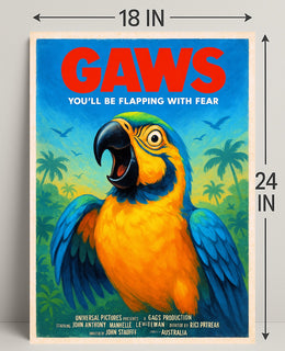 Gaws  Youll Be Flapping with Fear Poster PosterGoat