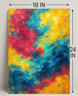 Vivid Abstract Expression Poster PosterGoat