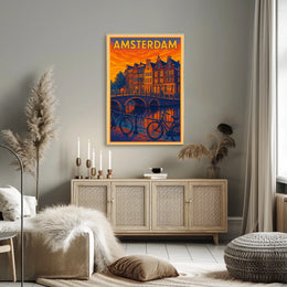 Amsterdam Evening Glow Poster