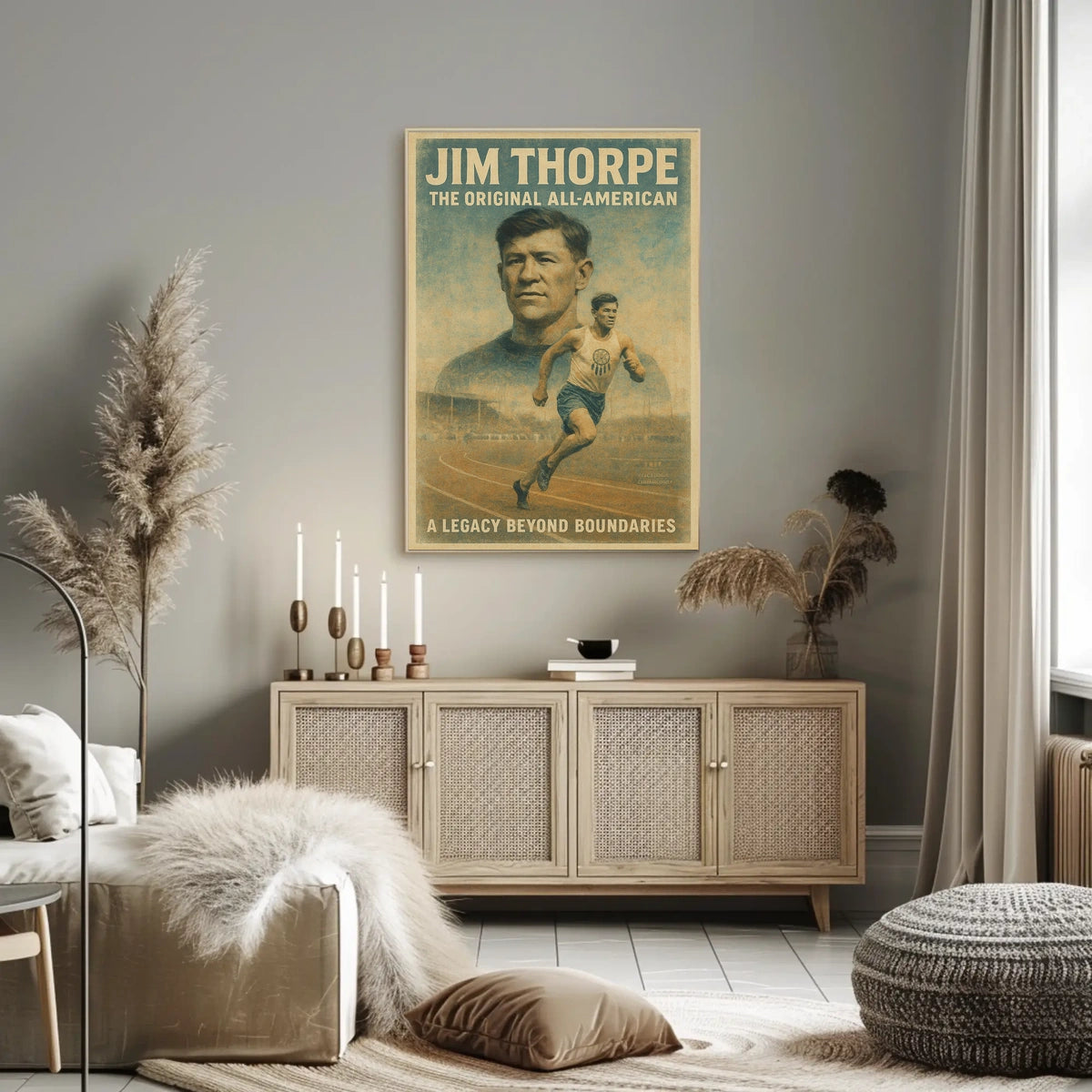 Jim Thorpe Legendary Athlete Poster