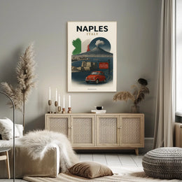 Naples, Italy A Culinary Journey Poster