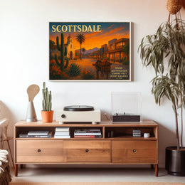 Scottsdale Desert Charm Travel Poster Print