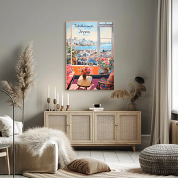 Scenic Yokohama Interior View Modern Urban Cityscape Poster