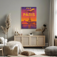 Fly To Paris Poster