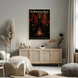 Witch Trial Levitation: Haunting Historical or Presidential Poster