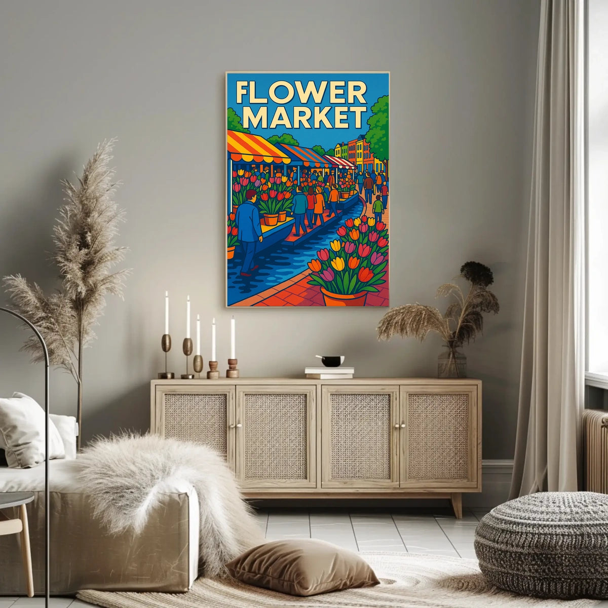 Flower Market Extravaganza Poster
