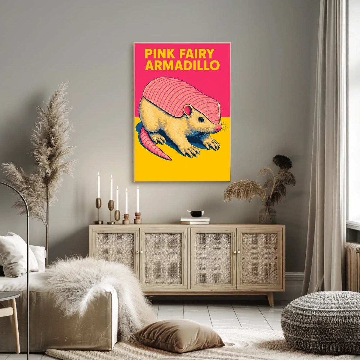 Pink Fairy Armadillo Poster