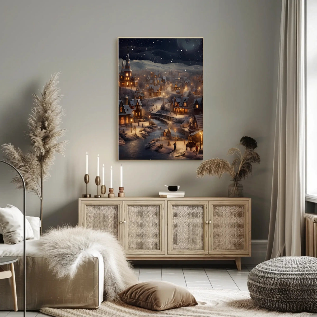 Winter Wonderland Village Poster