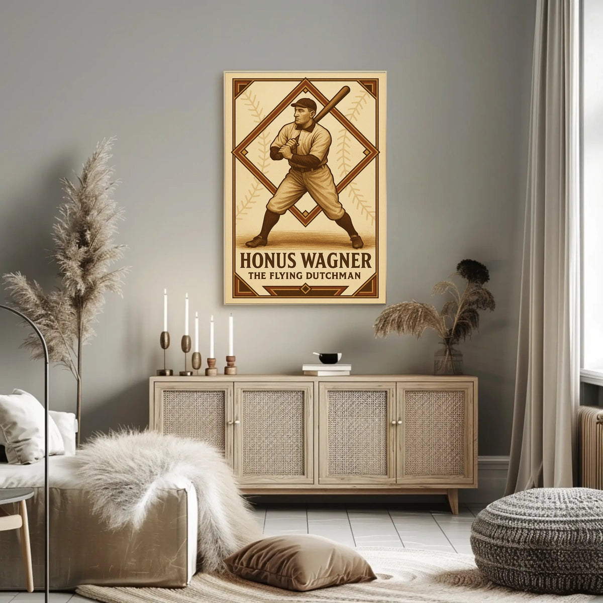 Honus Wagner The Flying Dutchman Poster