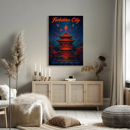 Forbidden City Ethereal Architecture Cultural or Heritage Poster