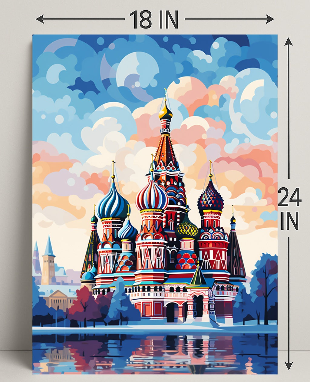 Vibrant St. BasilS Cathedral Poster