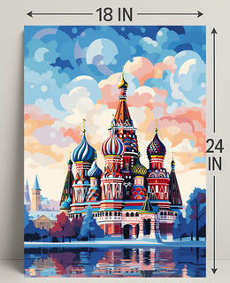 Vibrant St. BasilS Cathedral Poster