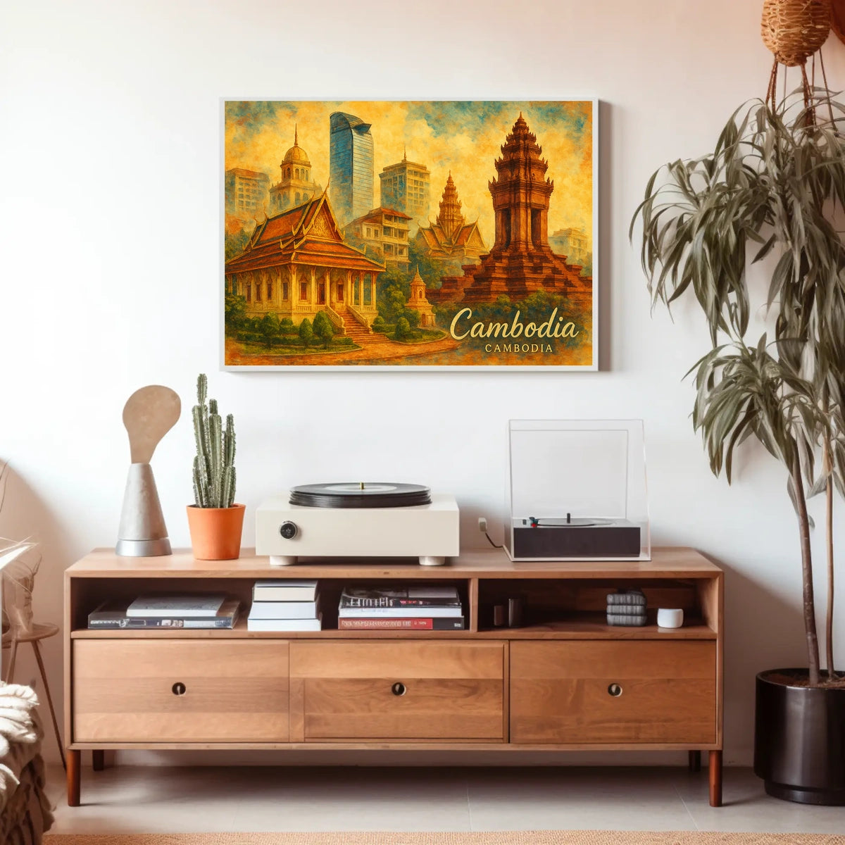 Cambodia A Cultural Collage Poster
