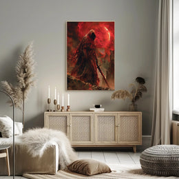 The Crimson Wraith Art Print Poster for Home Decor PosterGoat