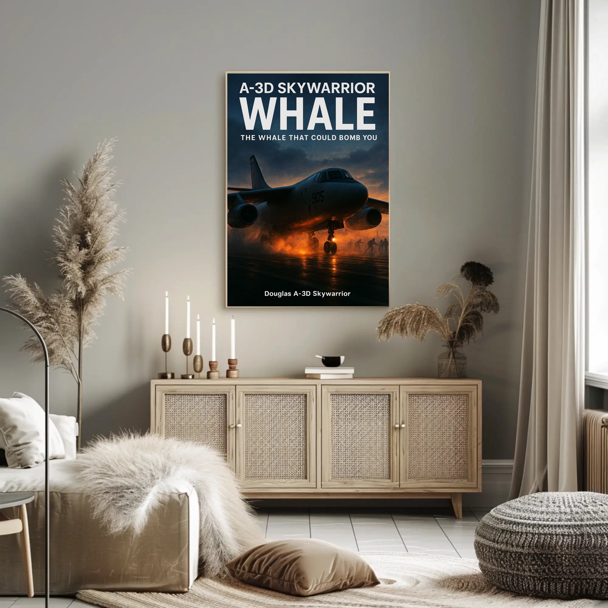 Douglas A-3D Skywarrior The Whale Poster PosterGoat