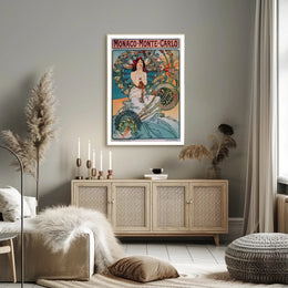 Monte Carlo Vintage Travel Art Poster