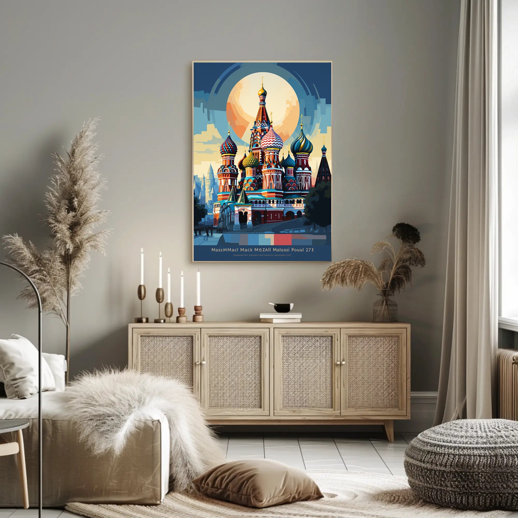 Vibrant Domes Of St. BasilS Cathedral Poster