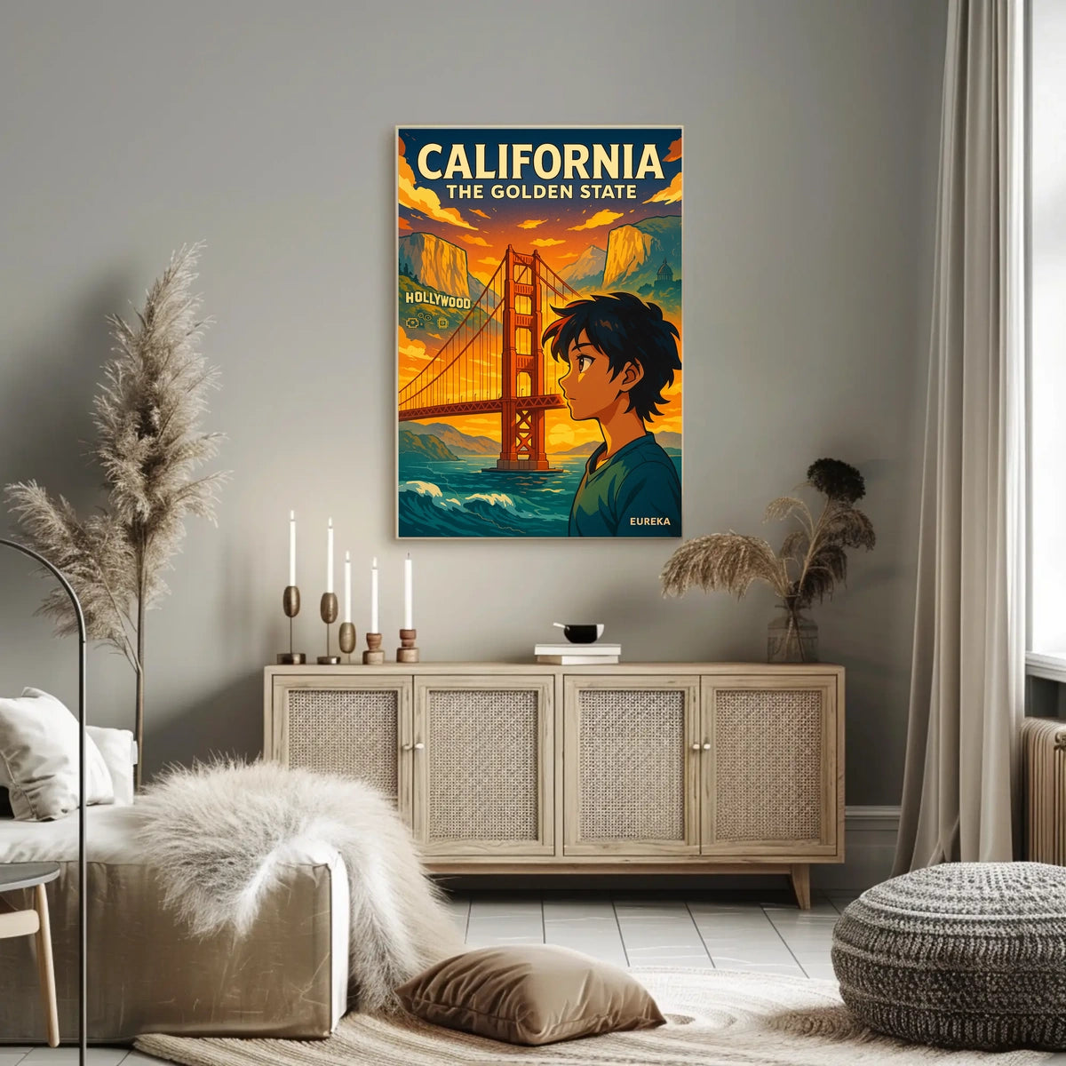 California The Golden State Poster