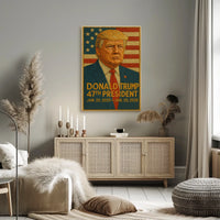 Trump Threads Unity Patriotic Surreal Poster