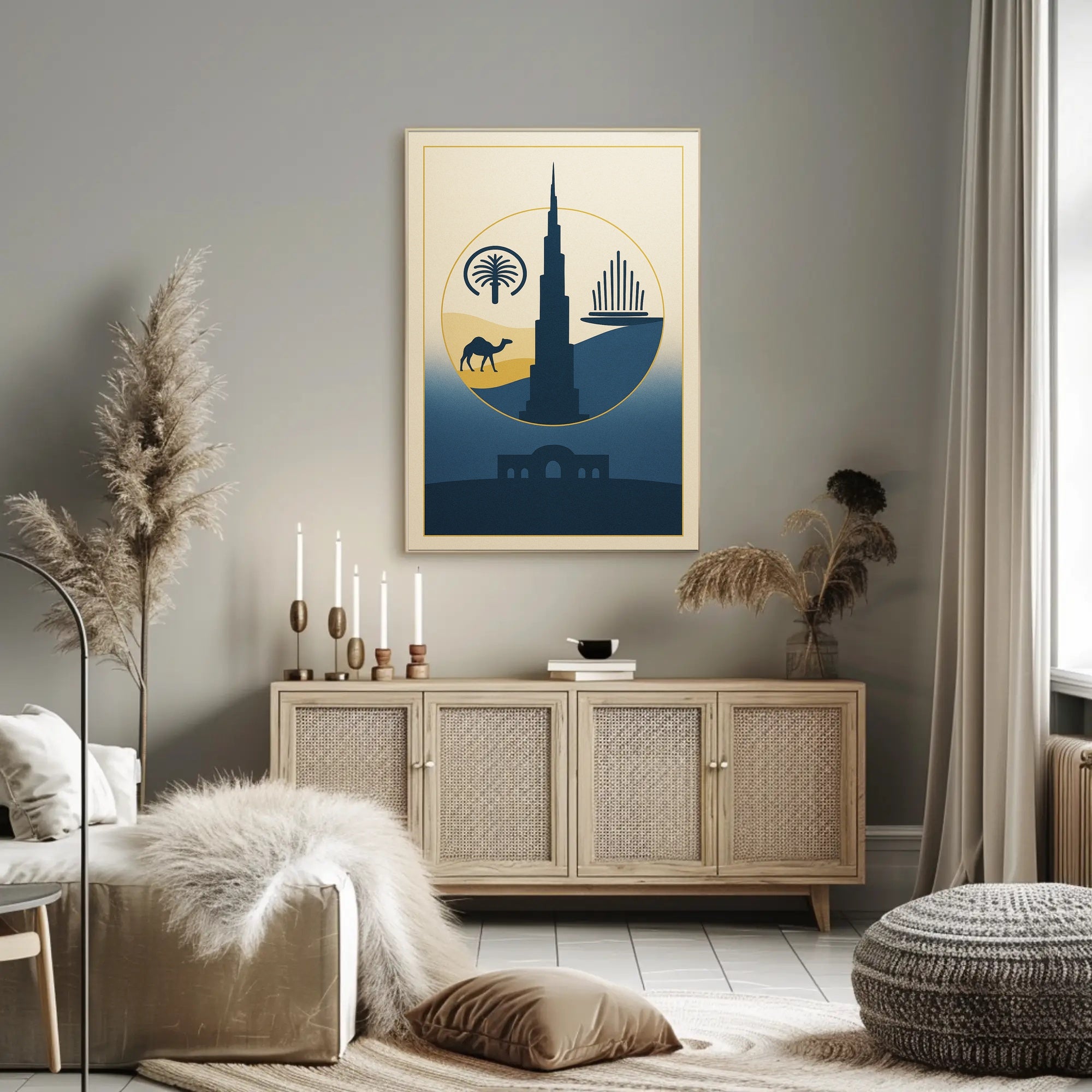 Iconic Landmarks of the Desert Poster