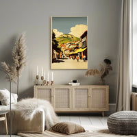 Scenic Village Street Poster