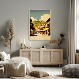 Scenic Village Street Poster