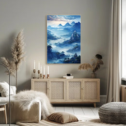 Mystical Mountain Landscape Poster