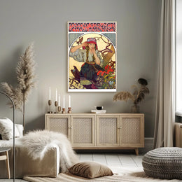 Moravian Singing Teachers Poster Art Nouveau Print