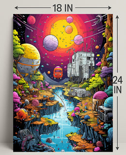 Cosmic Landscape Adventure Poster PosterGoat