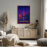 Shanghai Skyline Poster