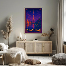 Shanghai Skyline Poster