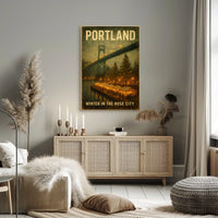 Winter In Portland Poster
