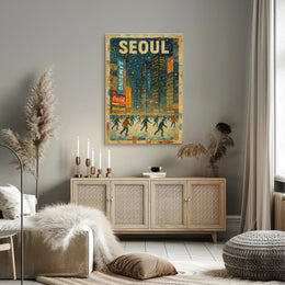 Winter Skating In Seoul Poster