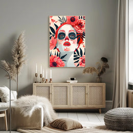 Dia de los Muertos Celebration Art Poster PosterGoat