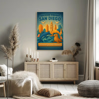 Discover Vibrant San Diego Poster
