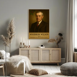 Woodrow Wilson Iconic Presidential Heritage Historical Poster