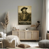 Buffalo Bill Iconic Cowboy Era Historical Poster