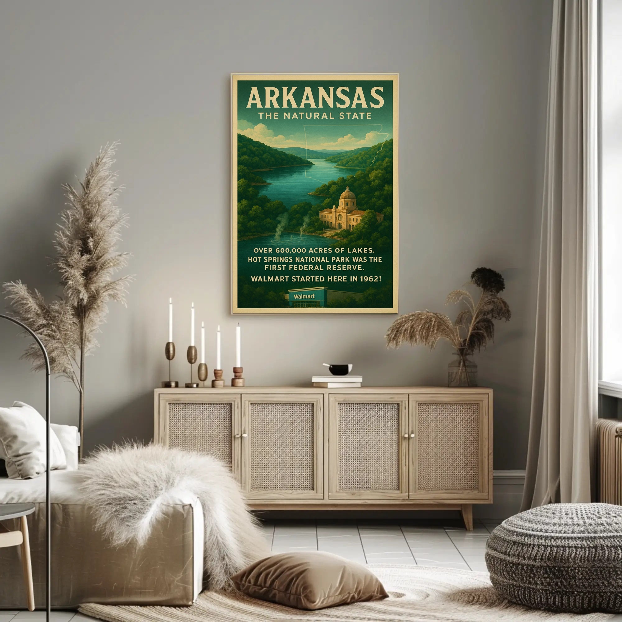 Arkansas The Natural State Poster