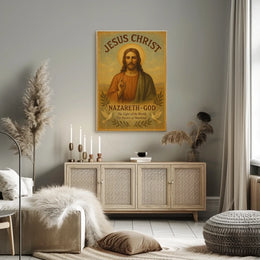 Jesus Christ Vintage Religious Poster - Cultural or Heritage Poster