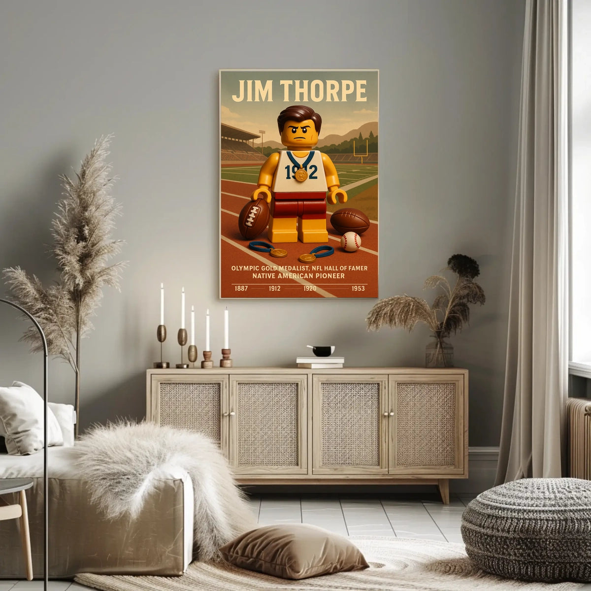 Celebrating Jim Thorpe A Legendary Athlete Jim Thorpe Poster