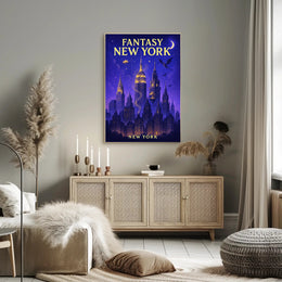 Fantasy New York Poster PosterGoat