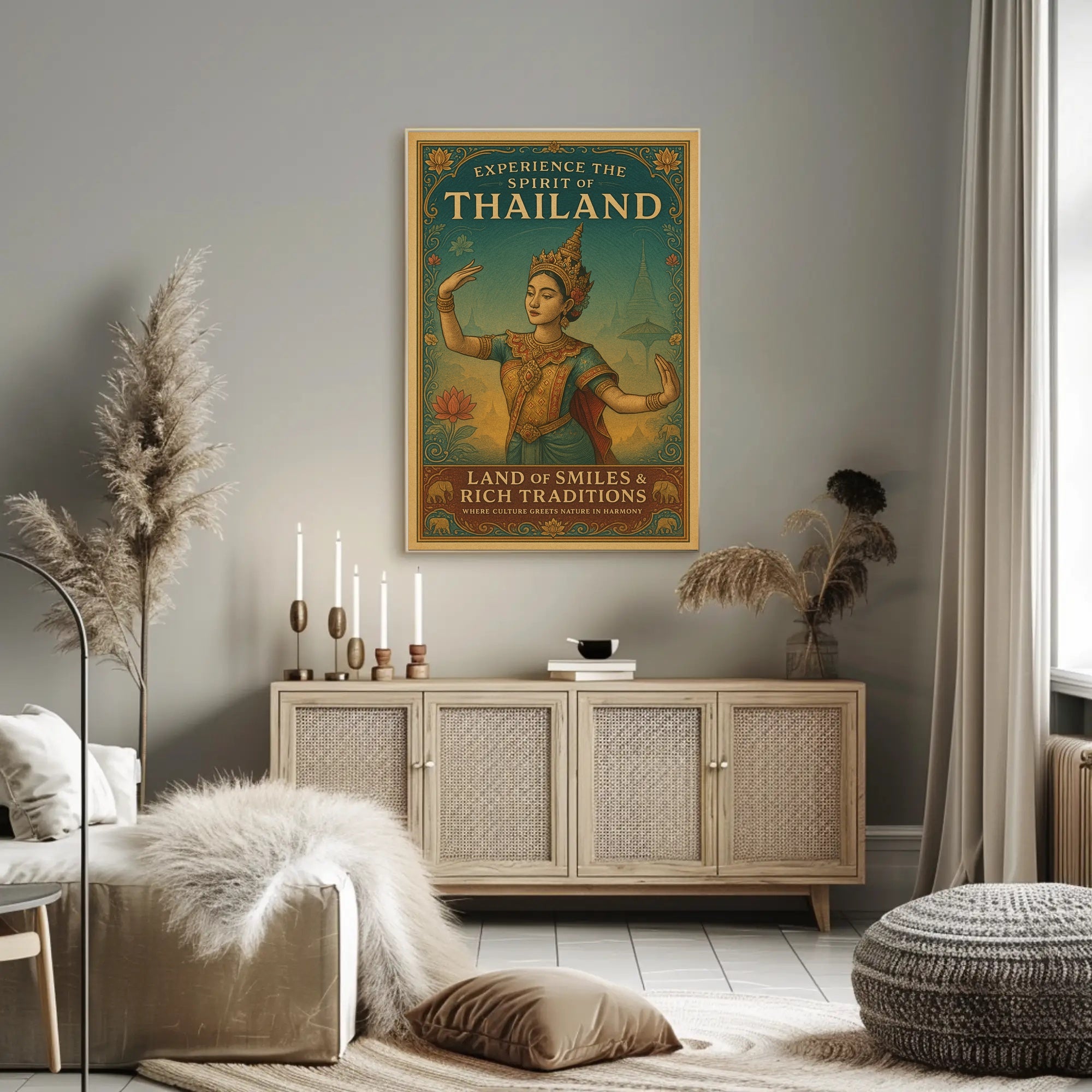Thailand's Cultural Richness Travel Poster