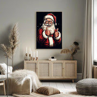 Santa Claus Thumbs-Up Christmas Pop Culture Poster