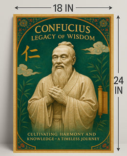 Confucius Legacy of Wisdom Wall Art Print PosterGoat