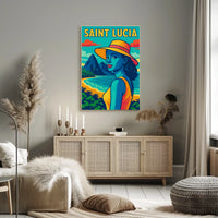 Saint Lucia Tropical Paradise Poster