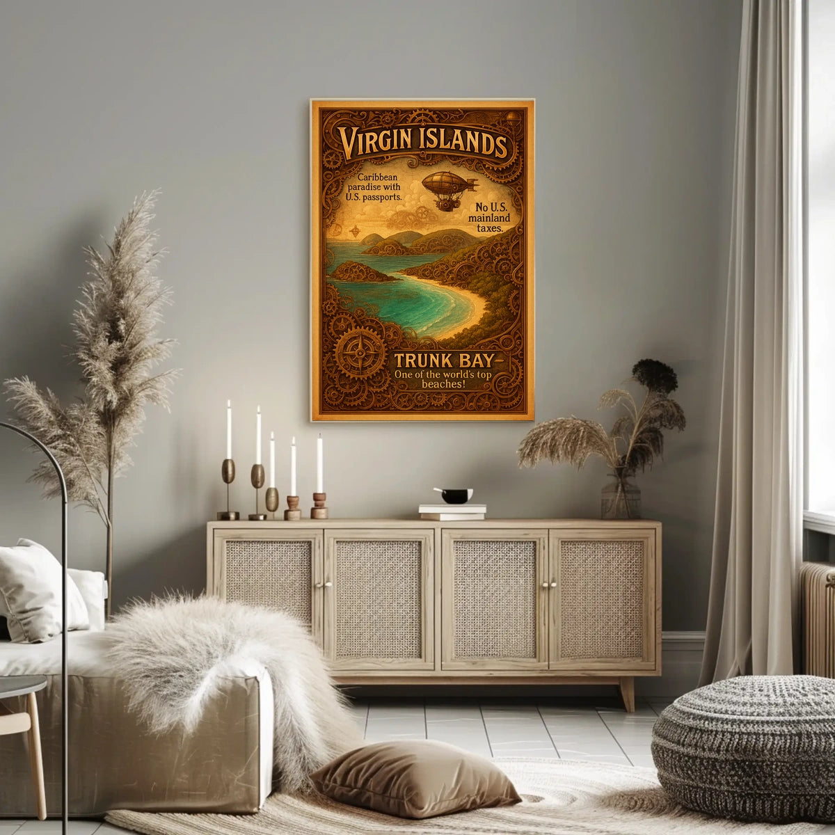 Virgin Islands Trunk Bay Poster