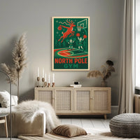 Reindeer Basketball Extravaganza: Playful Sports Poster