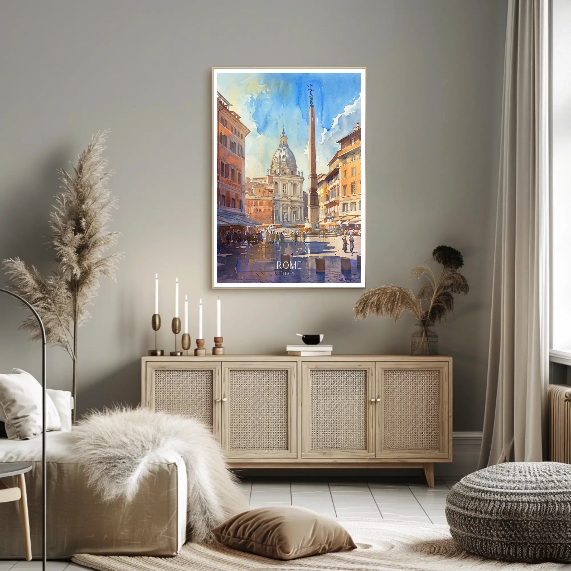 Rome Cityscape Poster PosterGoat