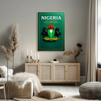 Nigeria Unity and Faith, Peace and Progress Poster PosterGoat
